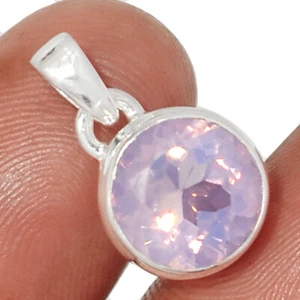 Colgante de cuarzo lavanda natural Boquira, Brasil plata 925 joyería CP66016 - Imagen 1 de 1