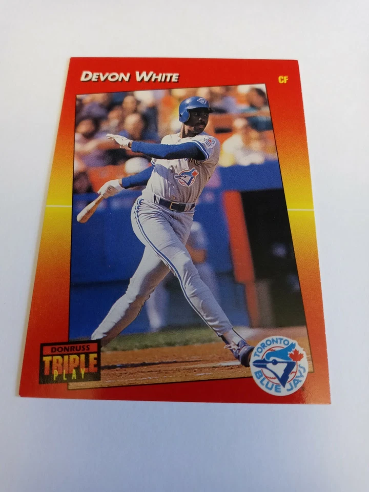 1992 Donruss Baseball Triple Play #240 Devon White - Image 1 of 2