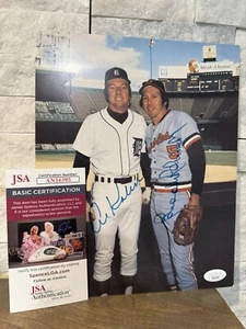 AL KALINE (Hof) / Brooks Robinson Dual Autograph 8x10 Photo - JSA Authenticated - Picture 1 of 13