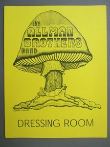 Allman Brothers Backstage Door Sign ! 8.5" X 11" Dressing Room ! - Picture 1 of 1