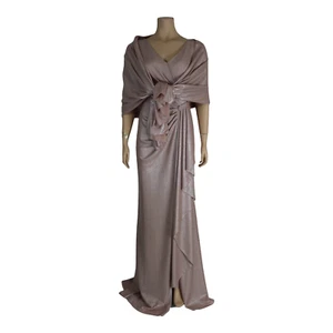 ABITO VESTITO CERIMONIA DONNA AUTENTICA MUSANI HH500025 ROSA ORIGINALE PE 2022 - Picture 1 of 7