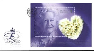2002 Guernsey Queen Elizabeth the Queen Mother Commemoration First Day Cover - Picture 1 of 1