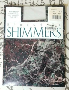 Berkshire Shimmers Pantyhose Plus Size 2 Womens Platinum Sheer Control Top - Picture 1 of 4