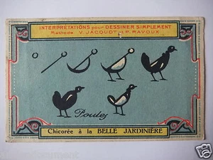 CHROMOS CHICORÉE LA BELLE JARDINIÈRE PASTILLE CHAUSSON POULES C. BÉRIOT A LILLE - Picture 1 of 2