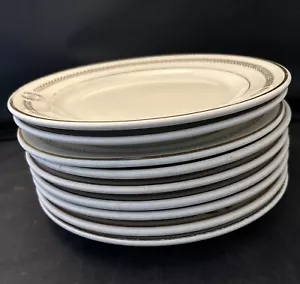 "De colección 10 platos de almuerzo vitrificados en libra esterlina East Liverpool, Ohio EE. UU. 9""" - Imagen 1 de 3