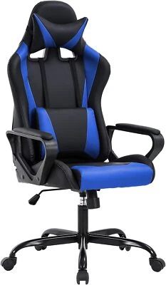 Office Chair Racing High-Back PU Leather Gaming Chair Reclining Computer Chair - Image 1 of 4