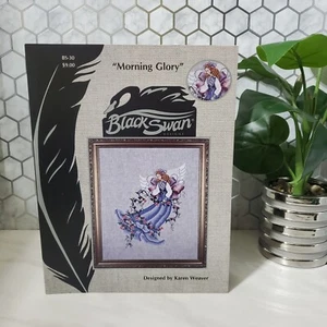 Black Swan Designs Morning Glory Cross Stitch Pattern Only - Picture 1 of 3