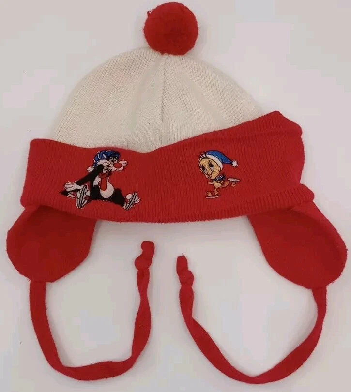 De colección Warner Bros Piolín Pájaro y Silvestre Bebé Sombrero Gorro Rojo Foto 1 de 4