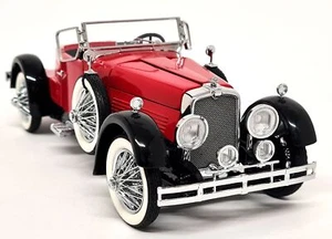 Franklin Mint 1/24 Stutz Blackhawk Boat Tail Speedster 1928 Red Model Car - Picture 1 of 11