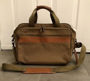 Hartman Overnighter Nylon/Leather Travel Bag Trolley Sleeve