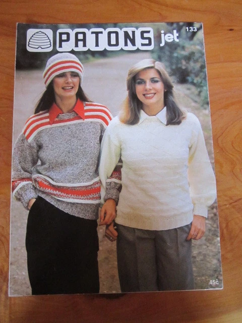 KNITTING PATTERN  PATONS  JET  NO. 133    GREAT **** MUST SEE - Image 1 of 1