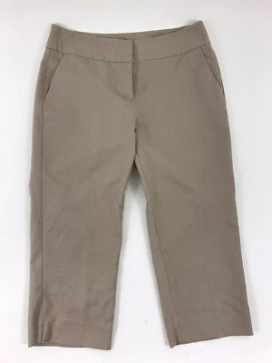 Laura Ashley Women's Capri Pants Size 10, Beige Cotton and Spandex Pre-owned - Image 1 of 4
