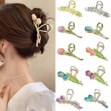 Accesorios para el cabello de mujer de Metal garra de pelo clip de tiburón de Lily flor Headwear elegante ^^