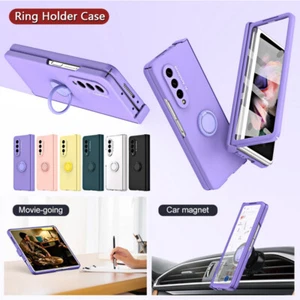 Coque Etui Antichoc Pour Samsung Galaxy Z Fold5 Fold4 3 Support bague 360 Case - Photo 1 sur 18