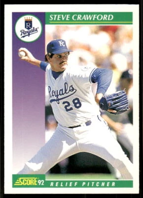 1992 Score #349 Steve Crawford - Image 1 of 2