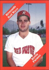 1989 Riverside Red Wave Cal League Cards #7 Kevin Farmer