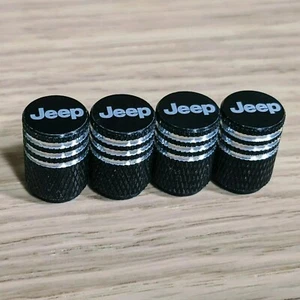 Jeep Wheel Center Caps & Tire Air Stem Caps Grand Cherokee Wrangler Liberty - Picture 1 of 10