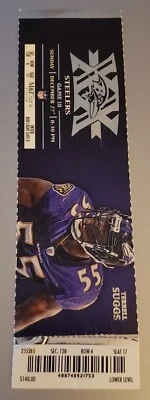 Baltimore Ravens 2015 NFL Game Ticket vs Steelers, Terrell Suggs Foto 1 de 2