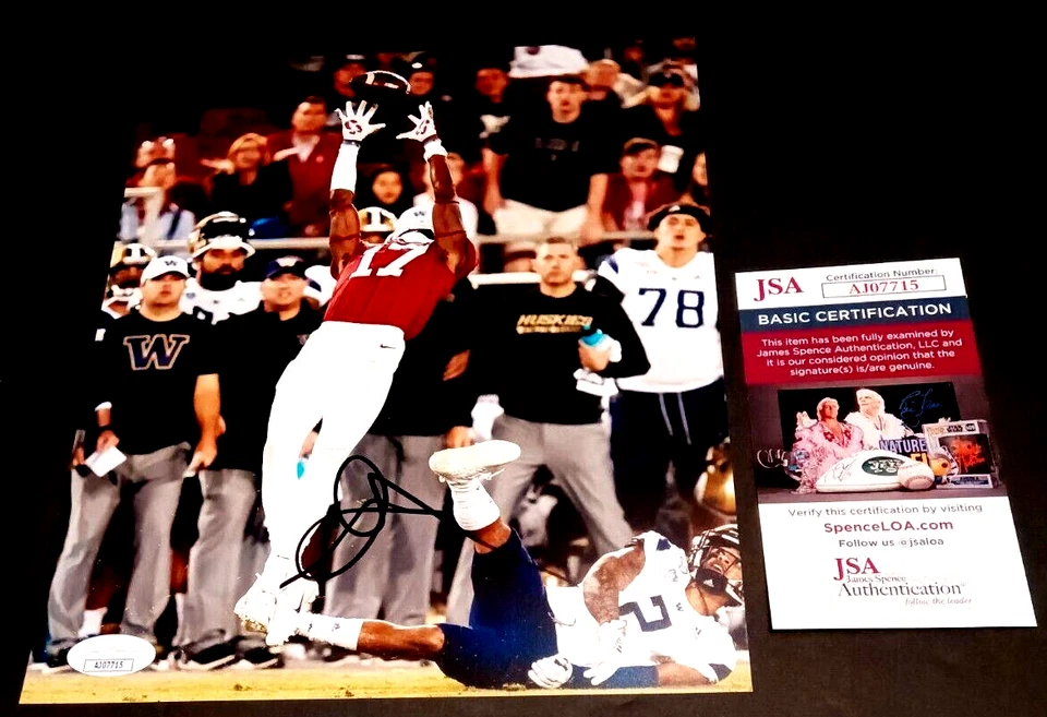 KYU BLU KELLY Stanford SIGNED 8X10 Photo JSA COA BALTIMORE RAVENS - Image 1 of 1