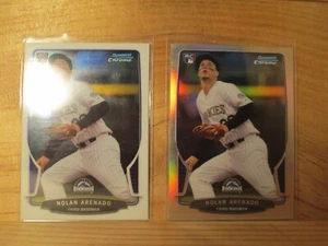 2013 Bowman Chrome 24 Nolan Arenado Base & Refractor 2 Karten Lot - Bild 1 von 2
