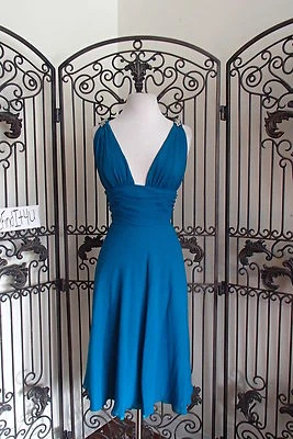 VESTIDO LARGO FIESTA FORMAL CÓCTEL A127 FAVIANA 6037 VERDE AZULADO 11-12 $190 Foto 1 de 4