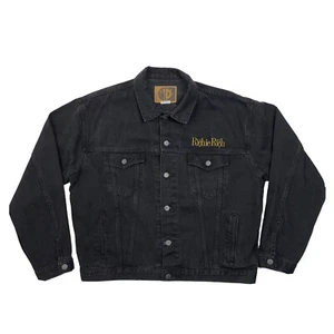 Vintage Richie Rich Movie Cast Crew Black Denim Jean Jacket Adult Size XL Canada - Picture 1 of 18