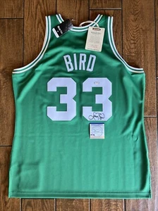CELTICS LARRY BIRD Signed MITCHELL & NESS AUTHENTIC JERSEY PSA Witnessed Auto - Picture 1 of 10