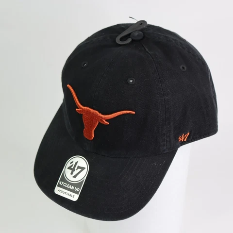 Texas Longhorns Hat Logo Cap Black Orange Mascot Strapback Adjustable OSFA Cover