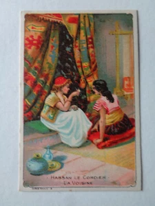 CHROMO IMAGE CHOCOLAT HASSAN LE CORDIER LA VOISINE SERIE 5445: 5 - Foto 1 di 2