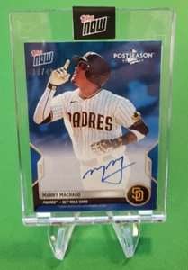 Manny Machado PADRES 2022 TOPPS NOW POSTSEASON On Card AUTO Blue 13/49 - Picture 1 of 2