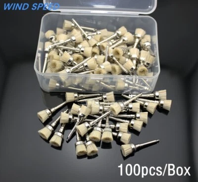 Dental Bristles Cup Latch Flat Polishing Polisher Prophy Brush Animal Bowl Shape