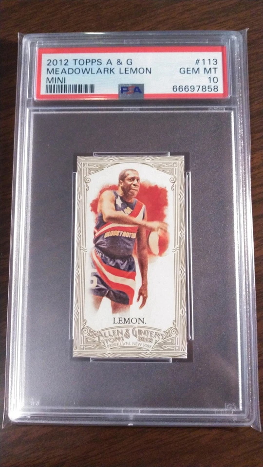 2012 Topps Allen & Ginter Mini #113 Meadowlark Lemon Globetrotters PSA 10 Pop 1 - Image 1 of 1