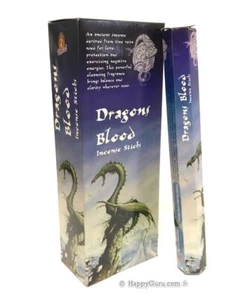 "Dragons Blood" 120 Incense Sticks (6x20g Hex Packets) Kamini 120g - Picture 1 of 1
