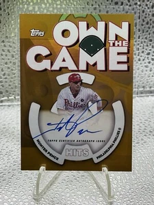 2024 Topps Archives Hunter Pence Own The Game Auto /50 Gold #060GA-HP Phillies - Picture 1 of 2