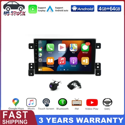 Car Stereo Radio 64G Fit For Suzuki Grand Vitara 2005-2015 Apple Carplay Android - Image 1 of 4