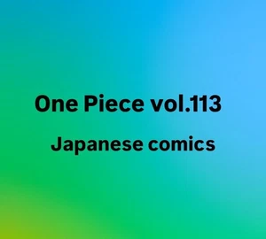 Pre ONE PIECE Vol.113 First edition with obi Japanese Comics Manga Jump - Picture 1 of 2