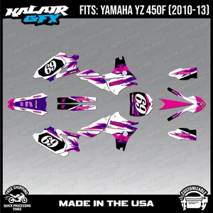 Graphics Kit for YAMAHA YZ450F YZ 450F (2010-2013) Vintage - PURPLE - Bild 1 von 4