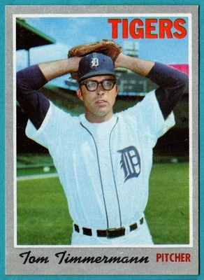 1970 Topps Tom Timmermann RC Detroit Tigers #554 - Image 1 of 2