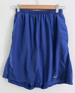 Nike Running Shorts Men's Small Blue Dri-Fit 7" Inseam Lined Pockets Drawstring - Picture 1 of 18