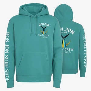 Salty Crew Damen Medium Hoodie Ron Jon Collab Mint Pullover Neu mit Etikett Surf Logo - Bild 1 von 9