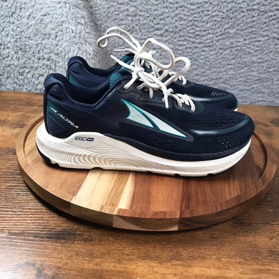 Altra Paradigm 6 女式 7 海军蓝/麦尔公路跑步休闲健身房运动鞋 — 第 1/4 张图片