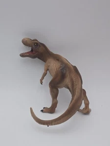 Vintage Brown T-Rex Dinosaur Figure Realistic Jurassic Toy Model Collectible 9” - Picture 1 of 4