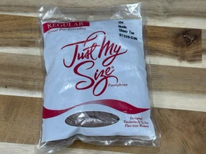 ✅New ✅Vtg ✅Just My Size Pantyhose ✅Size 3X ✅Sheer Toe ✅Nude - Picture 1 of 7
