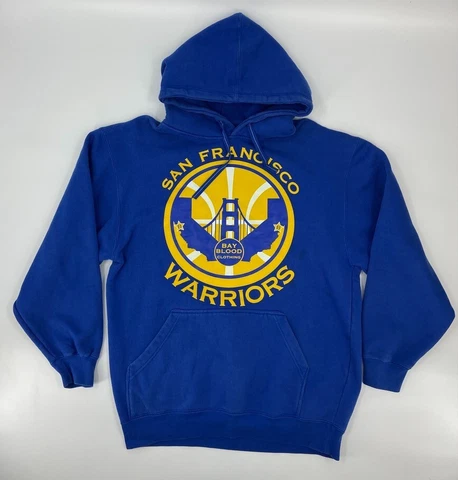 Golden State Warriors Sweater Men XL Blue Yellow NBA Basketball Sweatshirt * Cover