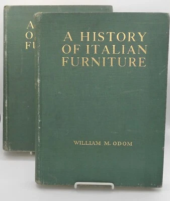 A HISTORY OF ITALIAN FURNITURE 14-19TH C, VOLS 1 &2 LTD ED by W. ODOM 1918 HC VG - Image 1 of 4