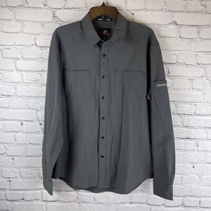 Gramicci Hemd Herren Large grau Langarm geknöpfte Taschen taktisch belüftet Stretch - Bild 1 von 11