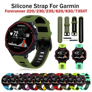 Correa de silicona para Garmin Forerunner 735XT 735 220 230 235 620 630 - Imagen 1 de 34