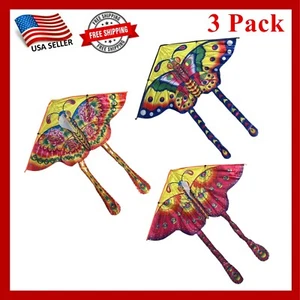 3 Pack Small Delta Kite Beach Easy to Fly Kites for Kids and Adults Outdoor Toys - Picture 1 of 4