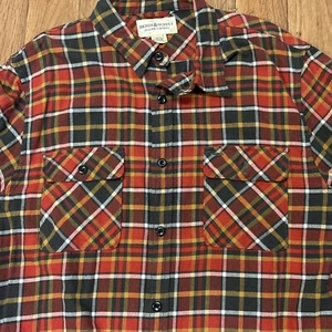 Denim & Supply Ralph Lauren Flannel Shirt Mens XL Button Up Shirt Plaid Western - Picture 1 of 7