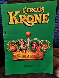 Circus Zirkus Circo Krone März 1996 Programmheft - Bild 1 von 1